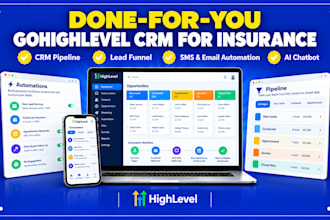 set up gohighlevel CRM and automation for your insurance agency