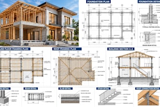 create structural drawings, foundation plans and framing details