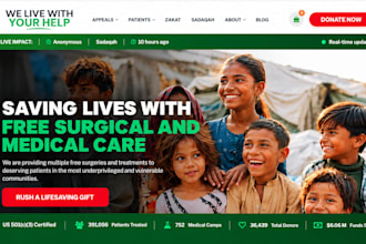 design non profit website nonprofit charity donation website on wix or wordpress