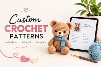 create custom crochet patterns, amigurumi toys, and handmade crochet items