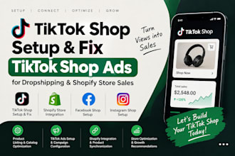 setup tik tok shop fix tiktok shop tiktok ads for shopify dropshipping sales