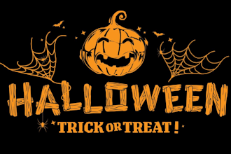 design halloween graphics, spooky posters, flyers, and videos