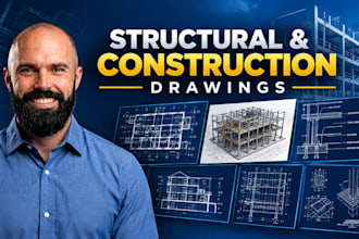 draft structural and construction drawings in autocad