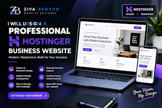 design hostinger busines website