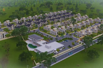 design 3d residential master plans, real estate buildings, site layouts and plan