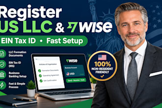 register your US llc with ein and open business wise bank account