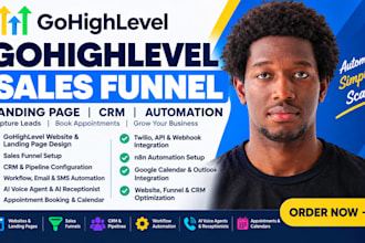 develop gohighlevel sales funnel gohighlevel landing page gohighlevel ai agent