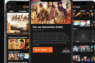 develop custom iptv app, ott app, android tv and firestick