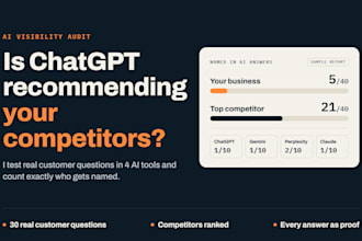 do an ai visibility audit for chatgpt, gemini, claude and perplexity
