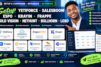 setup yetiforce salesboom espo krayin frappe gold vision nethunt bullhorn loxo