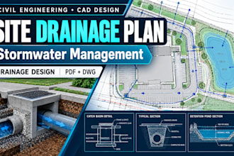 site drainage plan stormwater management drainage design