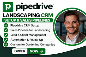 setup landscaping sales pipelines pipedrive CRM pipedrive gardening companies