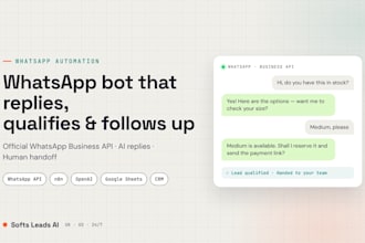 automate your whatsapp business with an ai chatbot and follow up flows