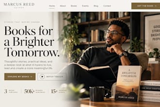 build squarespace author website book showcase author portfolio website
