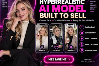 create a realistic ai influencer model for instagram and social media