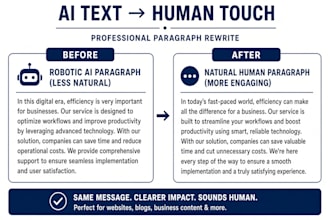 humanize ai text and make it sound natural