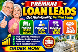 provide payday loan leads, personal loan, and business loan leads, mca leads