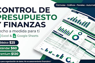 create a clean budget and finance tracker in excel or google sheets