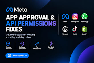 get fix meta app approval wa ig fg tiktok thread permission fast shopify capi