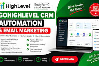 go high level va expert  highlevel CRM automation gohigh level email marketing