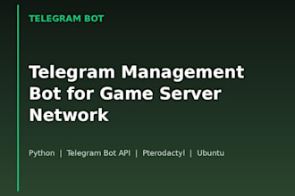 build a custom telegram bot with API integration