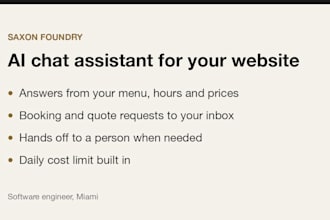 build an ai chatbot for your restaurant or small business website