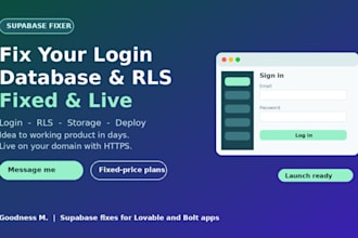 fix supabase login, database and rls errors in your lovable or bolt app fast
