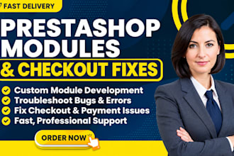 create prestashop modules  troubleshoot prestashop and  prestashop checkout