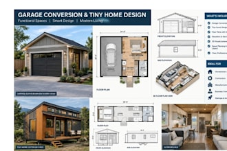 design garage conversion plans and tiny home designs