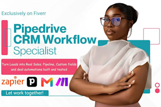 set up pipedrive CRM, sales pipelines automate workflow and deal management