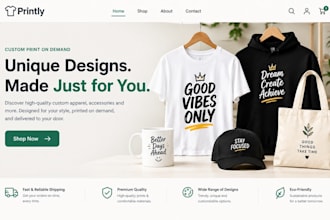 create print on demand store shopify pod store printify printful etsy pod store