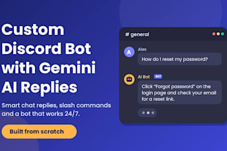 build a discord bot with gemini ai chat replies for your server from scratch
