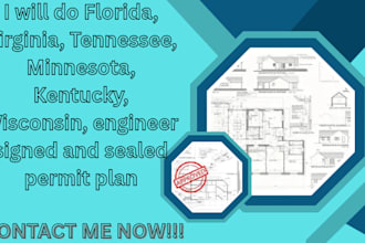 do florida virginia tennessee minnesota kentucky engineer sign seal permit plan