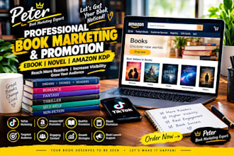 promote your ebook, novel, amazon kdp book marketing booktok promotion