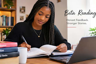 provide beta reading, fiction and romance book beta reading as your beta reader