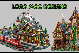 3d lego model design, moc lego design, car, technic 3d lego set lego model