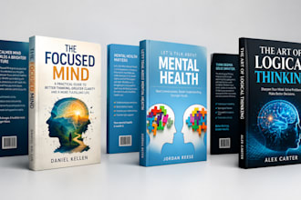 design psychology self help, mental health and self improvement kdp book cover