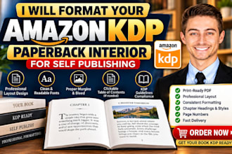 format your amazon KDP paperback interior for self publishing