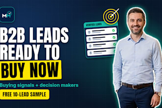 find verified b2b leads with buying signals and decision makers