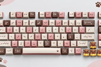 create custom anime character and monster keycap designs with 3d printable stl
