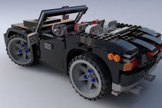 design custom 3d lego moc and technic models with building instructions
