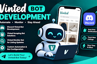 build discord vinted bot, vinted scraping bot, vinted monitor bot, vinted robot