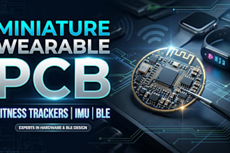 design miniature wearable pcb for fitness trackers, imu sensors and ble