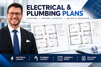 draft electrical and plumbing plans for residential buildings