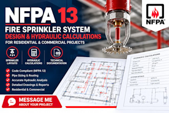 design nfpa 13 fire sprinkler layouts and hydraulic calculations