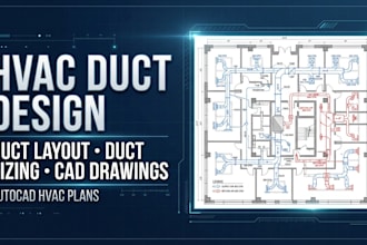design hvac duct layout and duct sizing in autocad