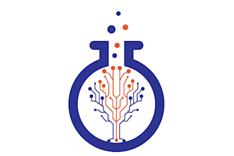 create an ai research lab logo with a scientific modern feel