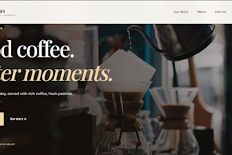 create a modern responsive web site for your small business
