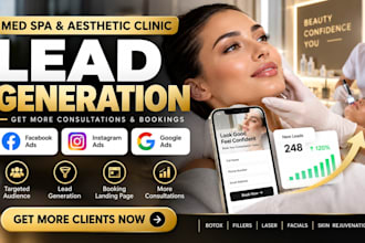 generate med spa and aesthetic clinic leads with facebook and google ads