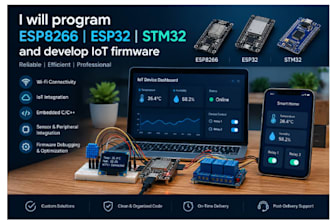 program esp8266 esp32 stm32 and develop iot firmware